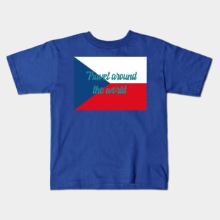 Travel Around the World - Czech Republic Kids T-Shirt